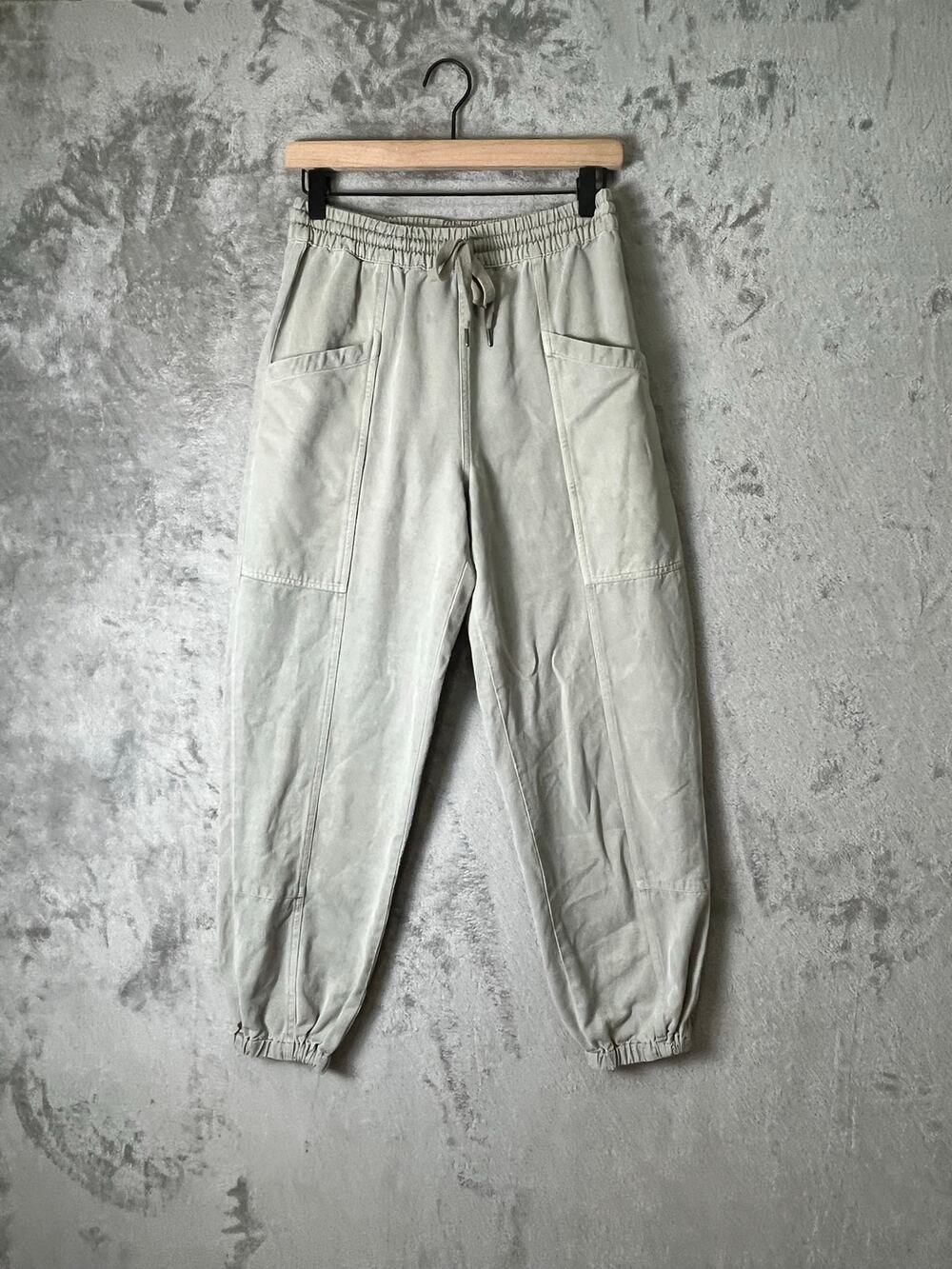 Rails‎ Haven Jogger Pants Sage Green Drawstring Utility Cotton Tencel XS Summer
